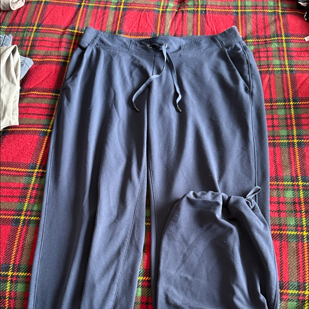 Athleta Navy Blue Lounge Pants with Drawstring